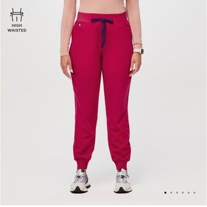 Ultra Rose High Waisted Zamora™ Jogger Scrub Pants Limited Edition Color